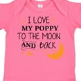 thumbnail image 4 of Inktastic I Love My Poppy to the Moon and Back Boys or Girls Baby Bodysuit, 4 of 5