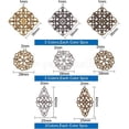 thumbnail image 3 of 1 Box Tibetan Style Alloy Filigree Joiners Links Mixed Color 10.8x7.4x1.8cm 40pcs/box, 3 of 9