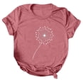 thumbnail image 2 of Pompotops Mode T-shirt Décontracté à Manches Courtes et Col Rond pour Femmes, 2 of 3