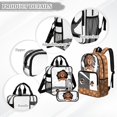 thumbnail image 3 of ZUXONGSY Dachshund Dog Print 17" Clear Backpack for School Girls & Boys – 3Pcs Set with Lunch Box & Pencil Case, Heavy Duty PVC for Preschool, Kindergarten, 3 of 5