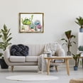 thumbnail image 2 of Stupell Industries Succulent Plants Floral Nature Botanical & Floral Painting Gold Floater Framed Art Print Wall Art, 2 of 6