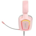 thumbnail image 2 of Auriculares con micrófono telescópico Ajazz AX368 Auriculares ergonómicos de bajo retardo para el hogar Auriculares para computadora sobre la oreja Accesorios para juegos 7.1 Rosa Inevent EL005308-04B, 2 of 7