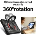 thumbnail image 3 of ELEHOLD Case for Samsung Galaxy Tab A11+/A9 plus, Shockproof Case with 360° Rotating Ring Stand and Shoulder Strap, EVA Soft Edges, 3-in-1 Stylus Pen Included,Black, 3 of 9