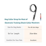 PetJoy Adjustable Dog Collar with Buckle, Replacement Collar Strap for Shock Collar ,Dog Collar for Small Medium Large Dogs