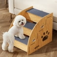 thumbnail image 6 of Wood Pet Stairs Steps For Small Dog And Cats Mobility Challenged Pet with Nonslip Surfaces For Secure Safe, 6 of 8
