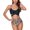 Black, variant on SWSMCLT Women's Padded Beach Push Up High Waisted Sexy Bikini Set Cutout Bathing Suit Twist Front Swimsuit Black Large