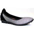 thumbnail image 1 of Bernie Mev Women's Hazel Woven Ballet Flat - Pewter - 40, 1 of 1