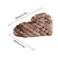 thumbnail image 2 of PEONAVET Bedroom Rug Bubble Pile Cream Style Living Room Heart Rug Single Sofa Coffee Table Rug Cloakroom Makeup Cushion Rugs, 2 of 5