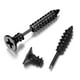 thumbnail image 1 of 1 par de pendientes de tuerca de tornillo de acero inoxidable punk para mujer, joyería negra oso de fresa Hogar, 1 of 5