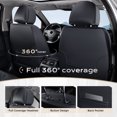 thumbnail image 4 of Coverado Front Car Seat Covers, Stylish Faux Leather 2 Seat Protectors, Automotive Interior Accessories Universal Fit for Most Cars, Black & Purple, 4 of 7