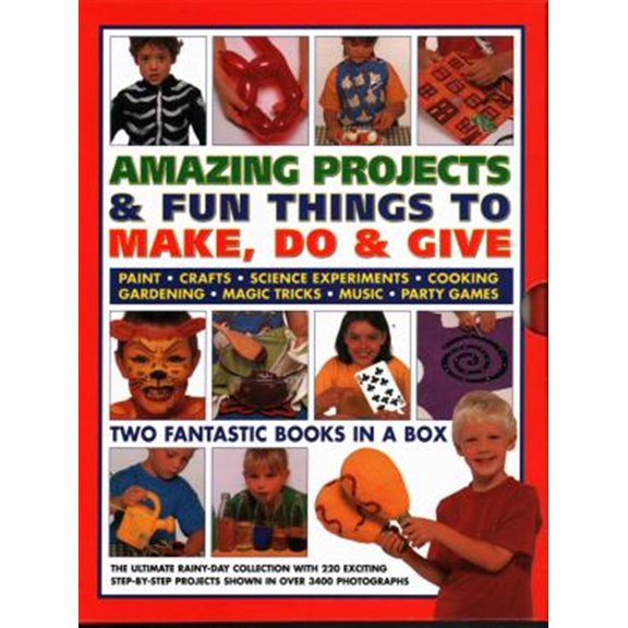 Pre-Owned Amazing Projects & Fun Things to Make, Do & Give : Two Fantastic Books in a Box: The Ultimate Rainy-Day Collection with 220 Exciting Step-By-Step Projects Shown in Over 3400 Photographs (Mixed media product)
