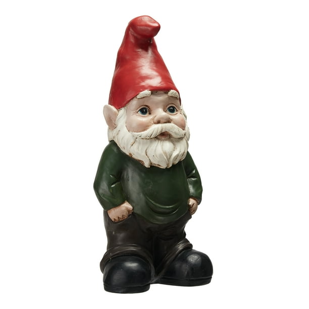 Mainstays Garden Gnome Statue with Red Cap