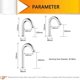 thumbnail image 5 of Grifo automático sin contacto para baño, Sensor inteligente, grifo infrarrojo de movimiento, lavabo dorado, Inducción de fregadero, Grifo de acero inoxidable negro, 5 of 5