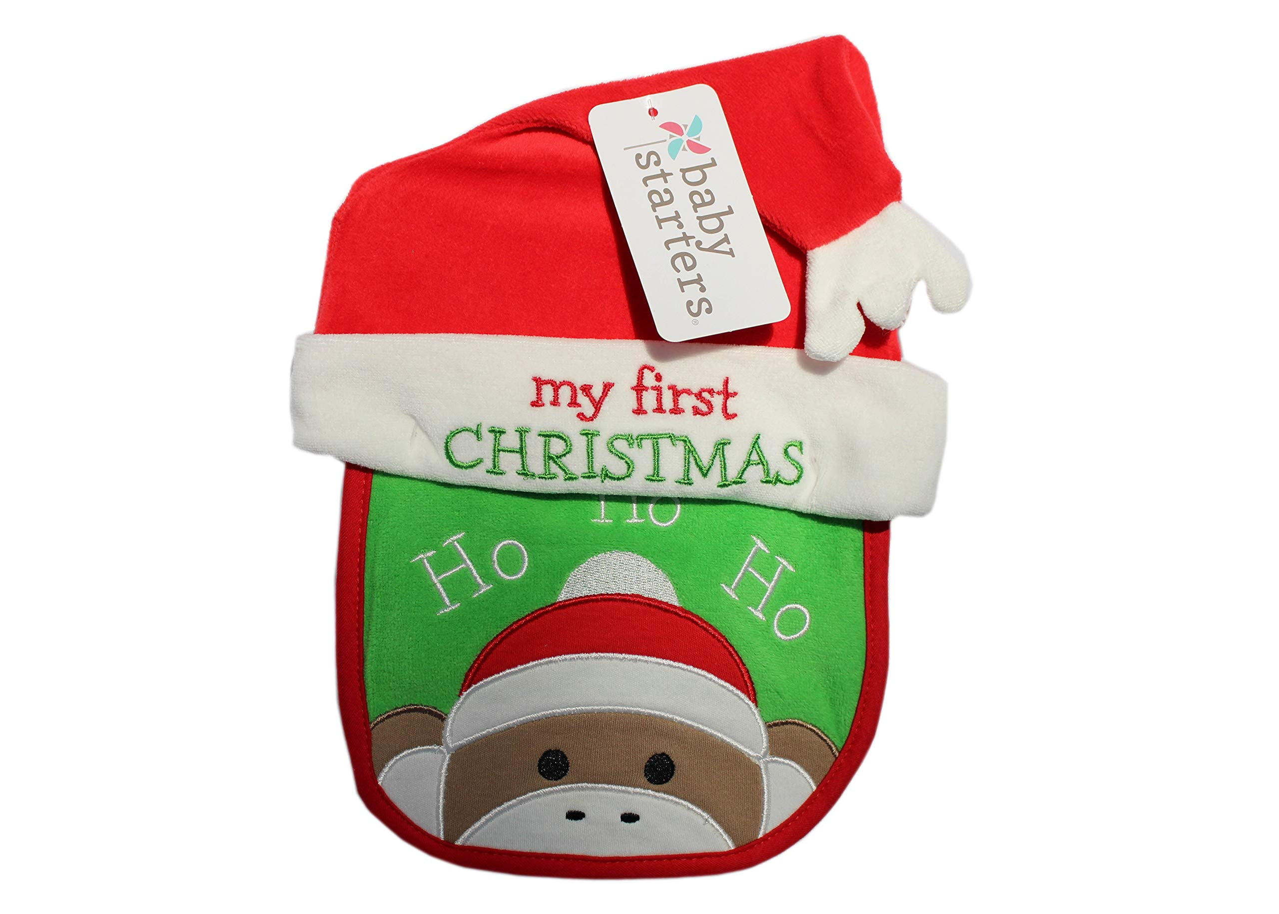 My first christmas bib and hat Clearance