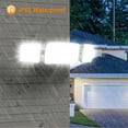 thumbnail image 5 of LEPOWER Dusk to Dawn LED Security Light Outdoor, 3500LM LED Flood Light with Photocell, 35W/5500K, IP65 Waterproof, 3 Head, ETL Listed Exterior Flood Lights for House, Backyard,White, 5 of 7