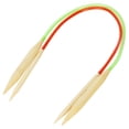 thumbnail image 4 of Double Annular , 18pcs Multicolor Plastic Pipe Bleached Various Sizes Double Pointed Bamboo Annular Knitting Sweater Needle, 4 of 8
