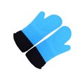 thumbnail image 1 of Guantes de silicona para horno, forro de algodón acolchado, Guantes antideslizantes con aislamiento térmico para microondas 1 par Scienceny JJ16029-03, 1 of 7