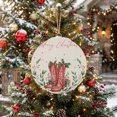 thumbnail image 5 of Welcome Sign for Front Door, Christmas Round Metal Wall Art Wreaths, Farmhouse Vintage Red Boots Berry Leaves Outdoor Indoor Wall Hanging Sign for Porch Decor Housewarming Gifts 5.9 Inch, 5 of 8