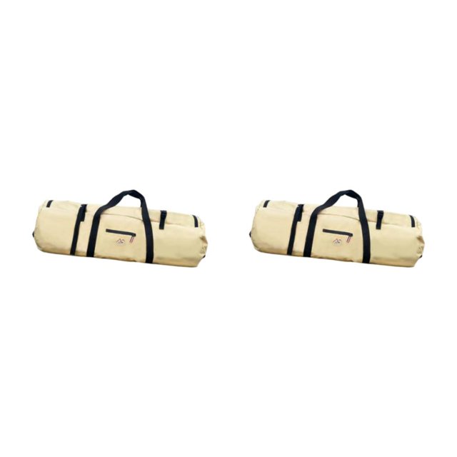 Soidarity Camping Tent Storage Bag Duffel Waterproof Outdoor Case Fishing Picnic Caqui 75cmx26cm S 2piezas