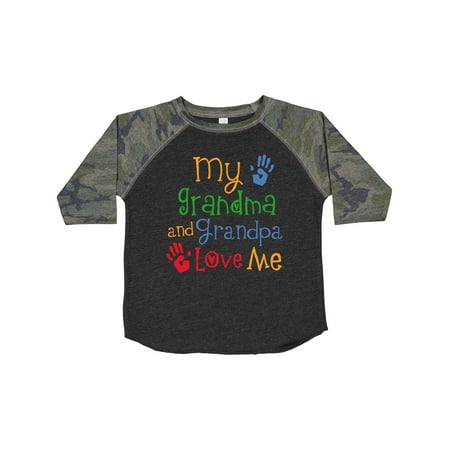 

Inktastic My Grandma and Grandpa Love Me Gift Toddler Boy or Toddler Girl T-Shirt