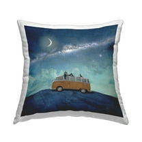 Stupell Industries Couple & Dog Adventure Decorative Printed Throw Pillow Design by Paula Belle Flores.