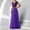 Purple, variant on Oplxuo Women's Sequins Patchwork Tulle Maxi Dress, Cap Sleeve Elegant Empire Waist Swing Cocktail Party Evening Dresses