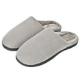 thumbnail image 4 of LAVRA Unisex Memory Foam Slippers Men/Women Corduroy Faux Fur Lined House Shoes, 4 of 7