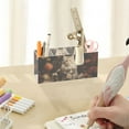thumbnail image 7 of Cat in Flowers Floral Pencil Pen Cosmetic Holder Cup Makeup Brush Holder Desk Accessories Holder Acrylic Organizer for Office School Home, 7 of 7