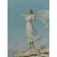 thumbnail image 2 of Charles Courtney Curran 11x14 Black Ornate Wood Framed Double Matted Museum Art Print Titled: The South Wind (The Breezy Day) (1917), 2 of 5