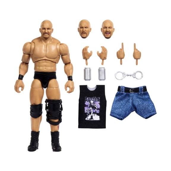 Open Box WWE Ultimate Edition Monday Night War 'Stone Cold' Steve Austin Action Figure, Highly Articulated