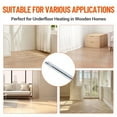 thumbnail image 6 of Huloretions Pex Heat Transfer Plates, 100pcs Box Heat Transfer Plates, 2 Ft Pex Aluminum Underfloor Heat Tubing Plates for 1/2 Inch Pex Pipe, U-Shaped Design,Thickened Material, Easy Trimming and Inst, 6 of 6