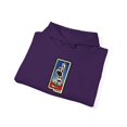 thumbnail image 3 of Three Frogs Skeleton Birdhouse Berra Santos Vintage Skateboard 2002 Hoodie Print - 3XL / Purple, 3 of 5