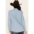 thumbnail image 4 of Wrangler Women's Medium Wash Embroidered Bronco Long Sleeve Pearl Snap Denim Medium Wash Medium  US, 4 of 4