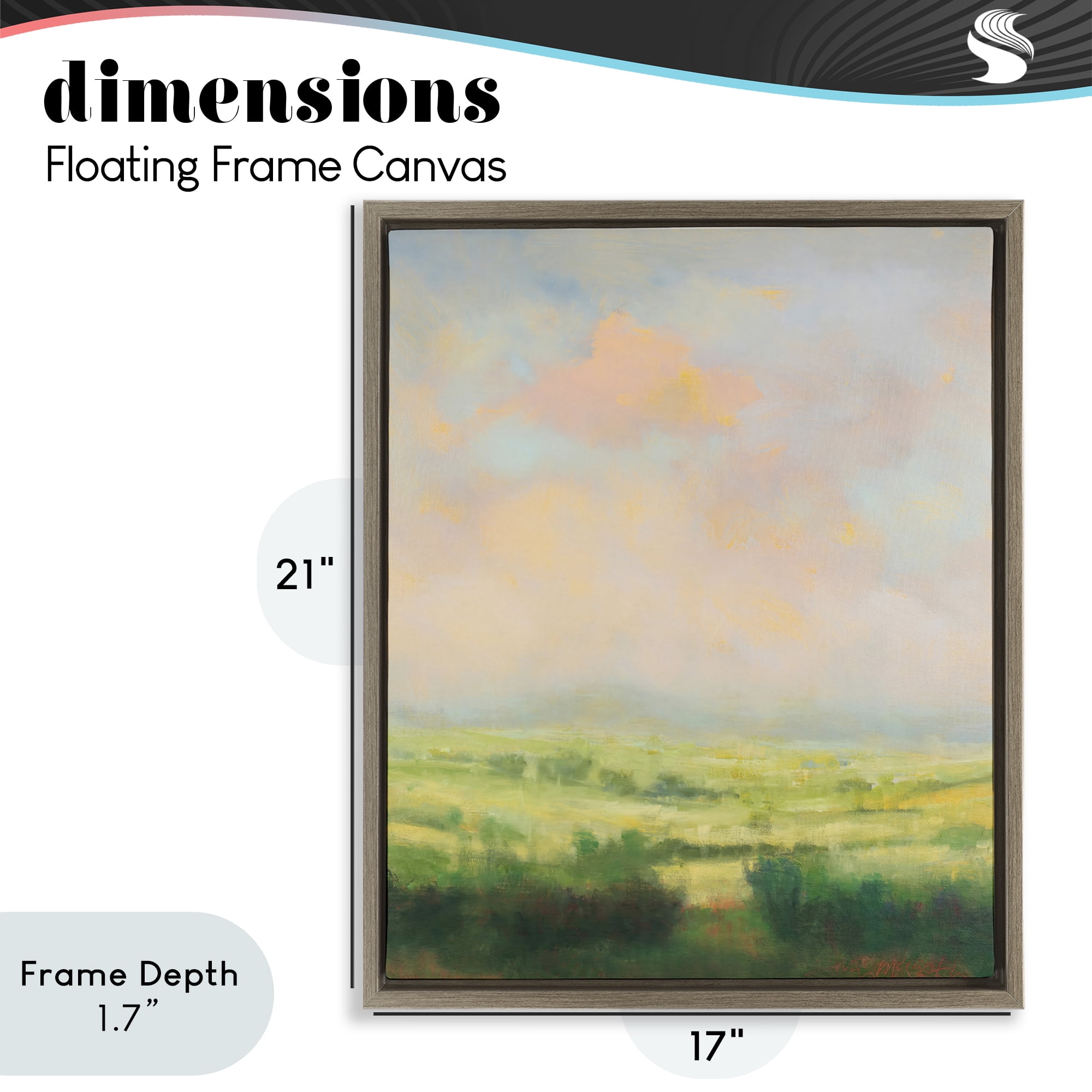 Stupell Industries Springtime Farnese Landscape Brown Framed Floater Canvas Wall Art, design by William McCarthy