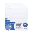 thumbnail image 2 of Craft County Multipack Filler Paper – 3 Pack and 4 Packs – Hole Punched and College Ruled – Office Supplies Loose Leaf Paper, 2 of 4