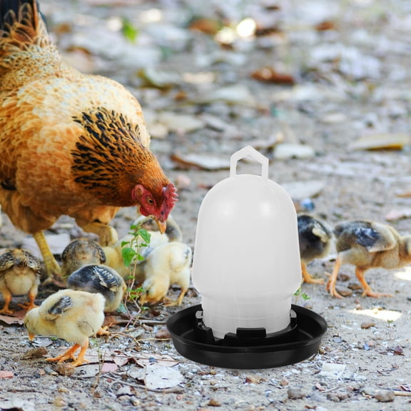 NIAIZEK Home Use Automatic Waterer White Plastic for Chicken and Poultry