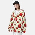 thumbnail image 5 of Kll Fruit Apples Print Men'S Women’s Upf 50+ Sun Protection Outdoor Hoodie Jacket Long Sleeve Fishing Hiking Performance Shirt- 3x-Large, 5 of 8