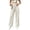 Beige, variant on MXUIKV Pants for Women Casual Loose Fitted Straight Leg High Waist Trousers with Pockets Solid Color(X-Large,Navy)