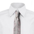 thumbnail image 2 of Damask Necktie, Floral Botany in Pastel Tone, Dress Tie, 3.7", Mauve Dried Rose, by Ambesonne, 2 of 3