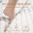 thumbnail image 2 of EcoNesxp 32" x 20" Shower Extra Thick Soft Non-slip Fully Wrapped Flannel Bath Mat for Bathroom Absorbent Machine Washable Bath Mat Upgraded Memory Foam Bath Mat, 2 of 5