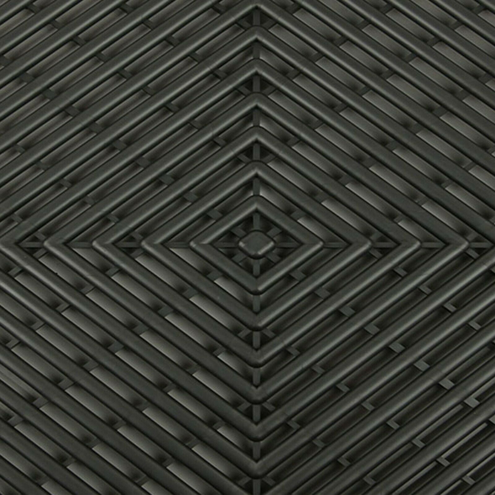 12"x12" FlooringInc Vented Pattern High Quality Grid-Loc Garage Floor Tiles 