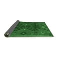 thumbnail image 2 of Ahgly Company Indoor Round Southwestern Emerald Green Country Area Rugs, 8' Round, 2 of 4