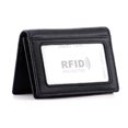 thumbnail image 1 of Mens Slim Bifold Wallet Genuine Leather RFID Blocking Card Wallet 5 Slots, 1 of 6