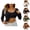 Black, variant on Long Sleeve Shirts for Women 2026 Spring Scoop Neck Slim Fit Undershirt with Build-in Bra Padded Blouse Top