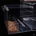 thumbnail image 2 of Acrylic Automatic Bird Feeder Pet Feeding Device Seed Food Container Bird Cage Accessories for Parrot, 2 of 8