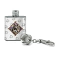 thumbnail image 2 of Wolf Diamond Stainless Steel 1oz Mini Flask Key Chain, 2 of 4