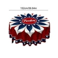 thumbnail image 3 of XGFHYJEH 4th of July Tablecloth, Patriotic Decorations Red White and Blue Print Table Cloth, Memorial Day Table Cloth American Flag for Independence Day Indoor Outdoor Pool Party Decor, 3 of 6