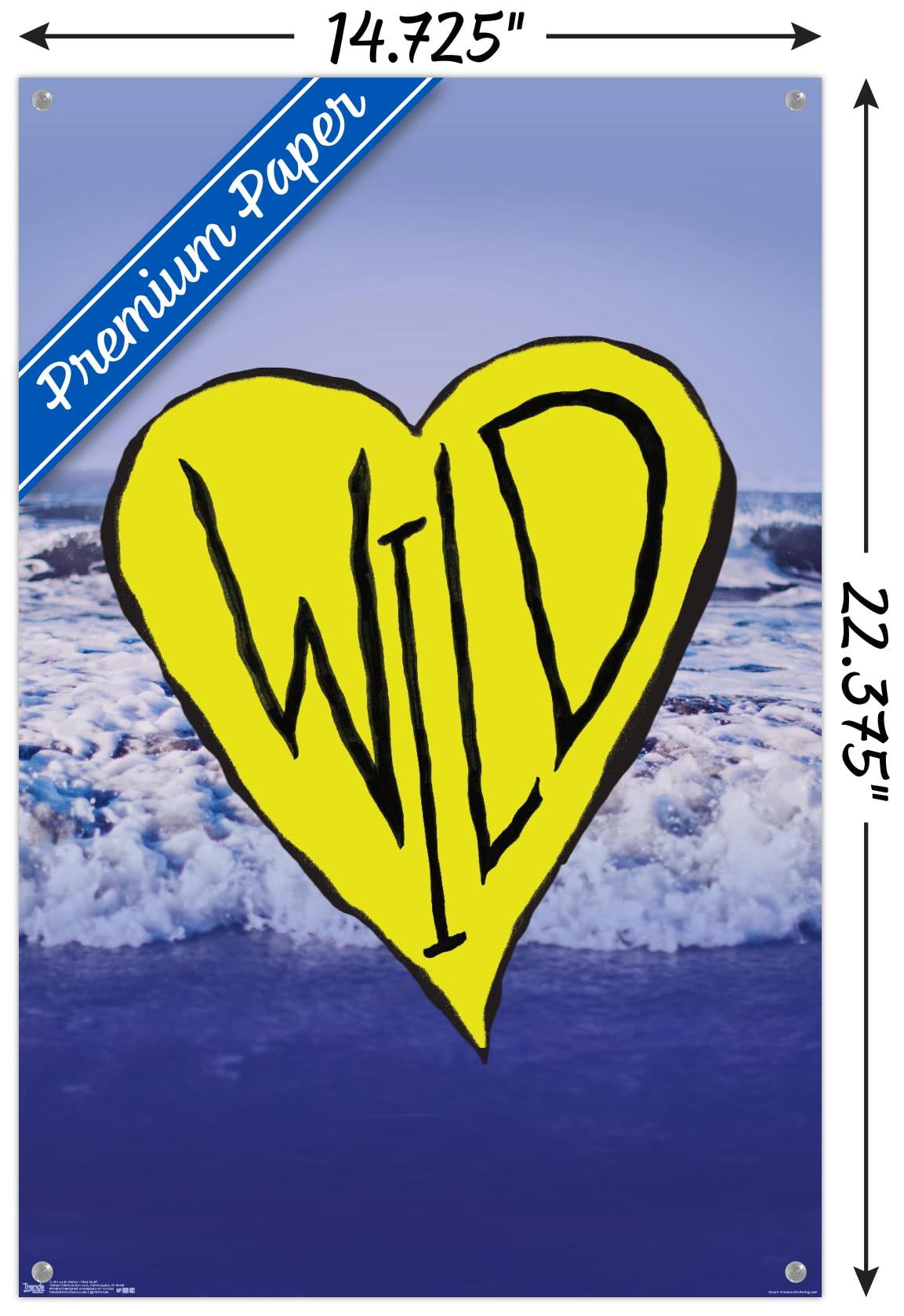 Leah Flores - Wild Heart Wall Poster with Push Pins, 14.725" x 22.375"