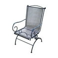 thumbnail image 7 of Woodard Uptown Patio Steel Mesh Coil Spring Rocker Chair, Black (2 Pack), 7 of 7