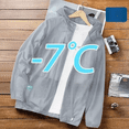 thumbnail image 4 of Chaqueta de protección solar de seda de hielo transpirable fina de verano para hombre, Sudadera con capucha para pesca, ciclismo, abrigo informal para hombre al aire libre, 4 of 5